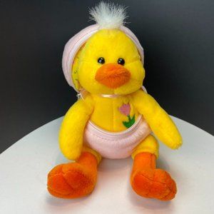 Chick-n-Egg Plushland zippered egg with Chick inside  EUC